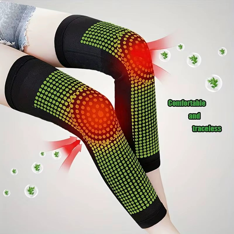Ai Cao Hot Compress Knee Pad Self Heating Knee Pad Dot Matrix Ai Cao Knee Pad Autumn and Winter Joint Warmth and Cold Protection