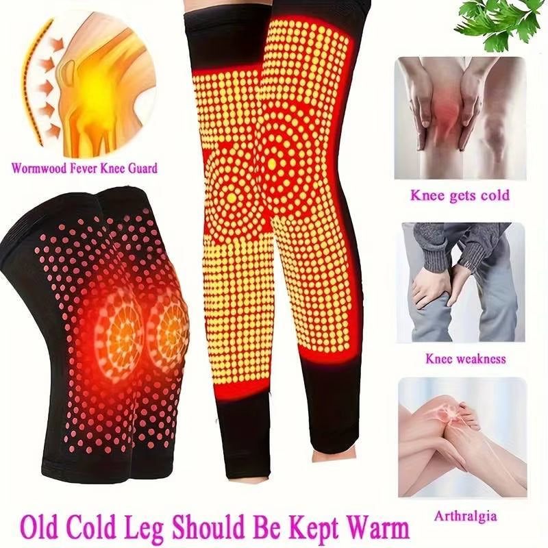 Ai Cao Hot Compress Knee Pad Self Heating Knee Pad Dot Matrix Ai Cao Knee Pad Autumn and Winter Joint Warmth and Cold Protection