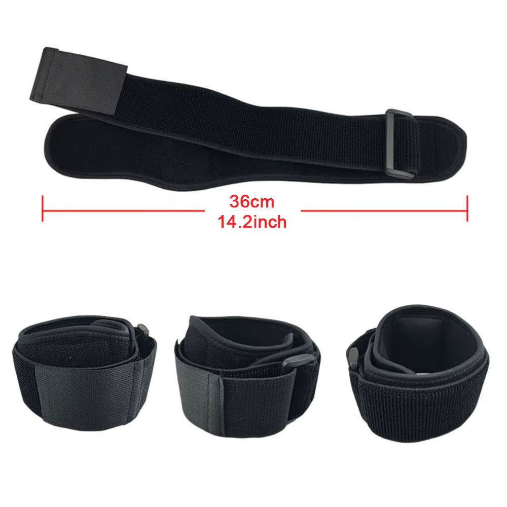 Sports Compression Elbow Brace Support Straps with GEL Pad & Adjustable Band for Tennis Golfer Relieve Tendonitis Forearm Pain