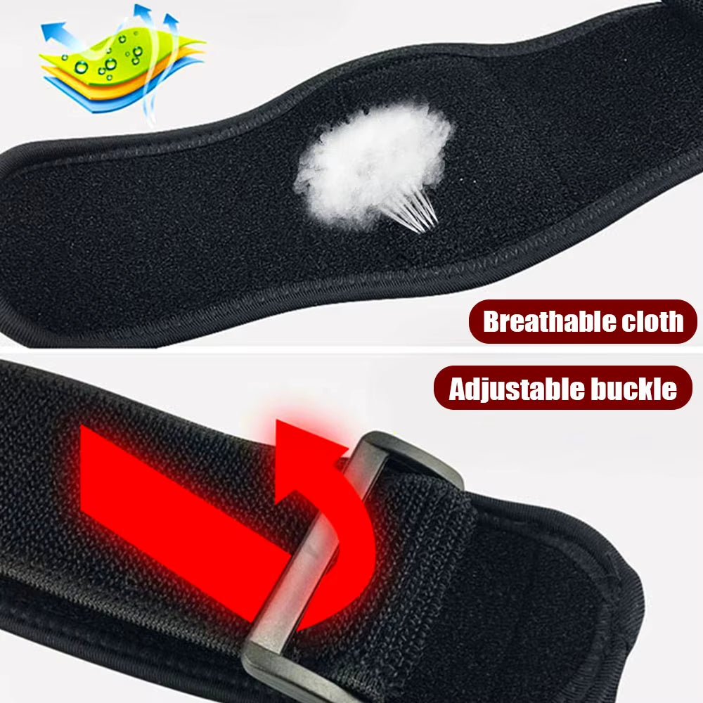 Sports Compression Elbow Brace Support Straps with GEL Pad & Adjustable Band for Tennis Golfer Relieve Tendonitis Forearm Pain